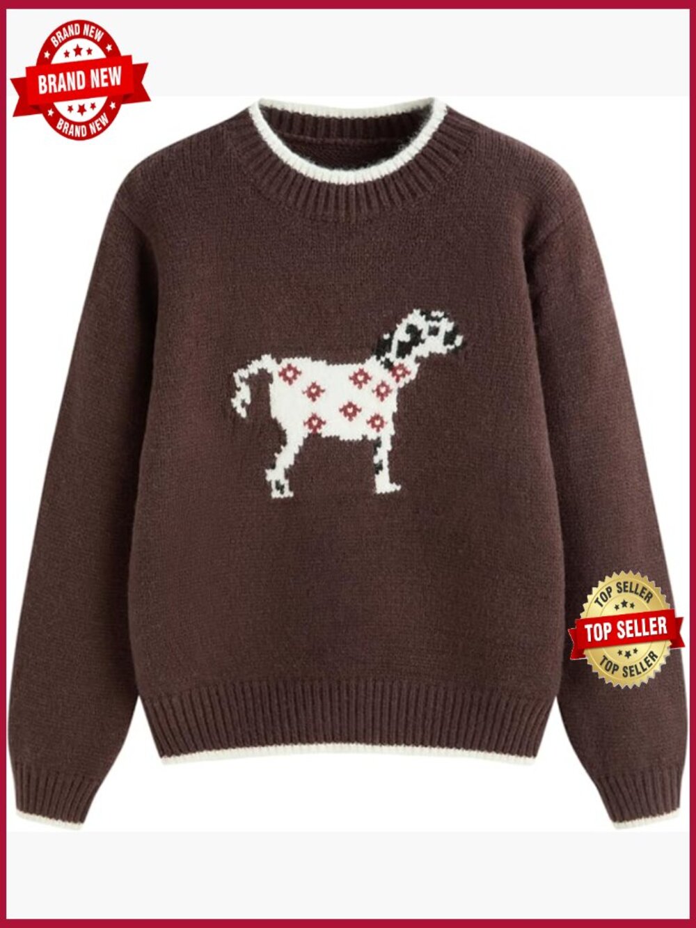 Cute Bear Graphic Crewneck Pullover Sweater Soft Knit Cropped